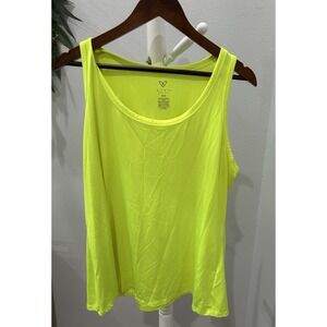 Lane Bryant Livi Womens Active Tank Top Size 18/20 Neon Soft Stretch Workout Gym